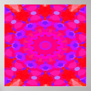 Purple, Pink and Orangenberg Poster