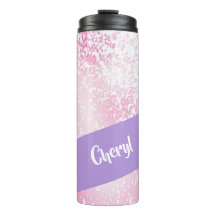Purple, pink and white schatten glitter