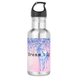 Purple Pink Blue Schatten Unicorn Glitter Edelstahlflasche