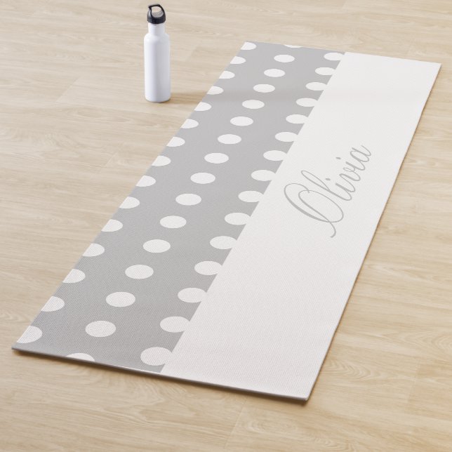 Purple Poka Dots Yogamatte (Beispiel)