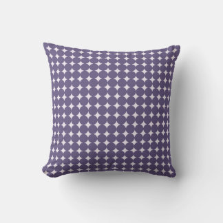 Purple Polka Dot Nursery Throw Pillow Kissen
