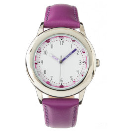 Purple Pop: Kinderuhr mit violettem Armband Armbanduhr