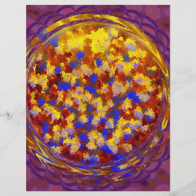 Purple Potpourri Bulk Scrapbook Paper Pages Flyer (Vorne)