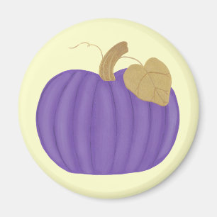 Purple Pumpkin Gold Leaf Magnete