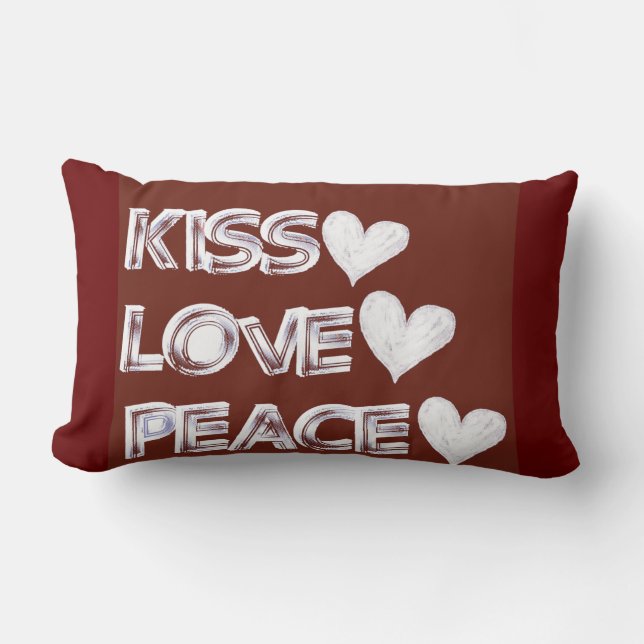 Purple rectangular cushion/Rechteckkissen Lendenkissen (Vorderseite)