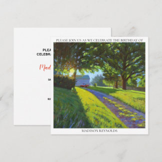 Purple Red Yellow Green Birthday Celebration Party