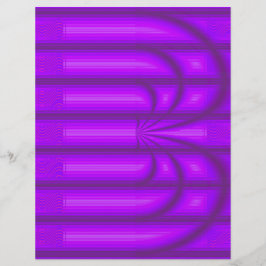 Purple Retro Cathedral Bulk Scrapbook Paper Pages Flyer