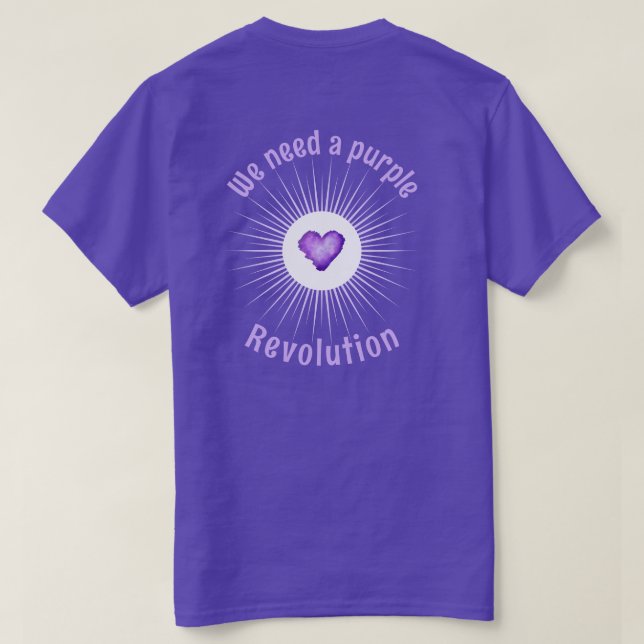 Purple Revolution Men's Basic T-Shirt (Design Rückseite)