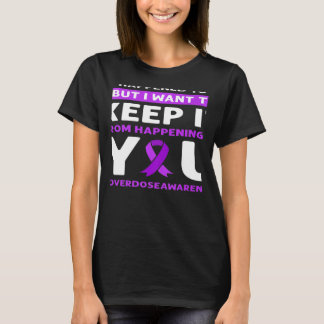 Purple Ribbon Overdose Awareness T-Shirt
