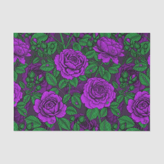 Purple Roses Seidenpapier (Vorderseite)