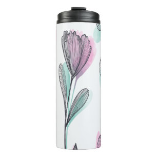 Purple Roses Thermosbecher