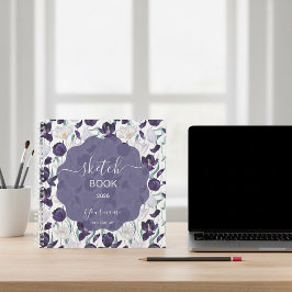 Purple Royal Tulip Sketchbook Notizbuch