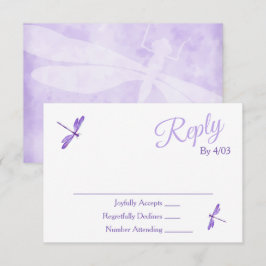 Purple RSVP Enclosure Cards Hinweiskarte