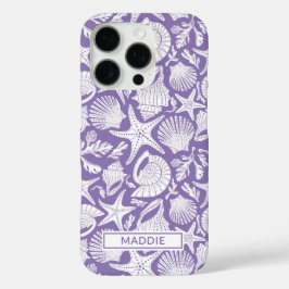 Purple Shells Personalized iPhone 16 Pro Hülle
