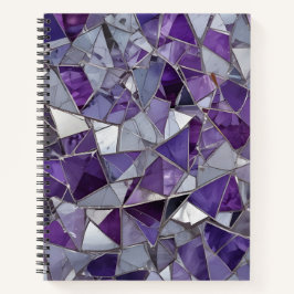 Purple & Silver Shards Notizbuch