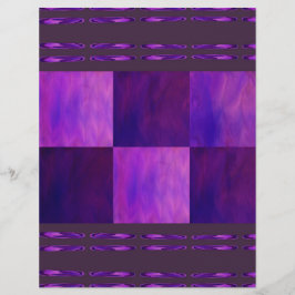 Purple Skies Tiles Bulk Scrapbook Paper Pages Flyer