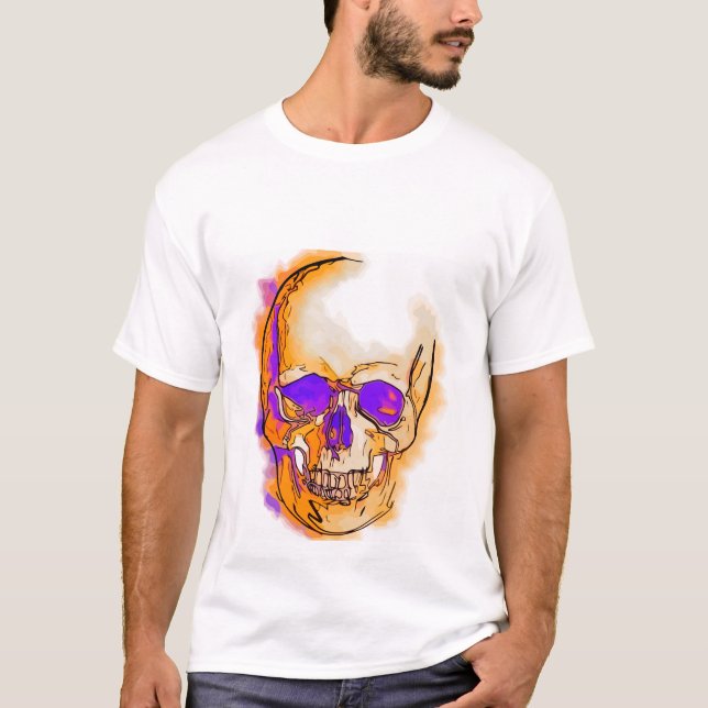Purple skull T-Shirt (Vorderseite)