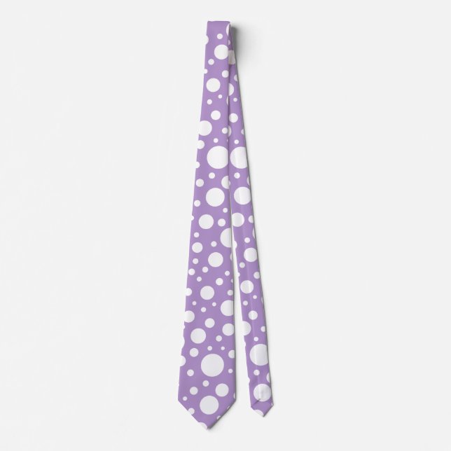 Purple Spots Tie Krawatte (Vorderseite)