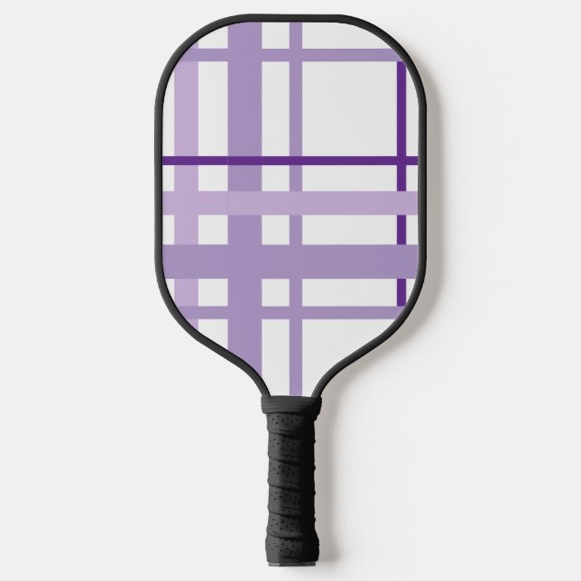 Purple Striped Pattern  Pickleball Schläger (Vorderseite)