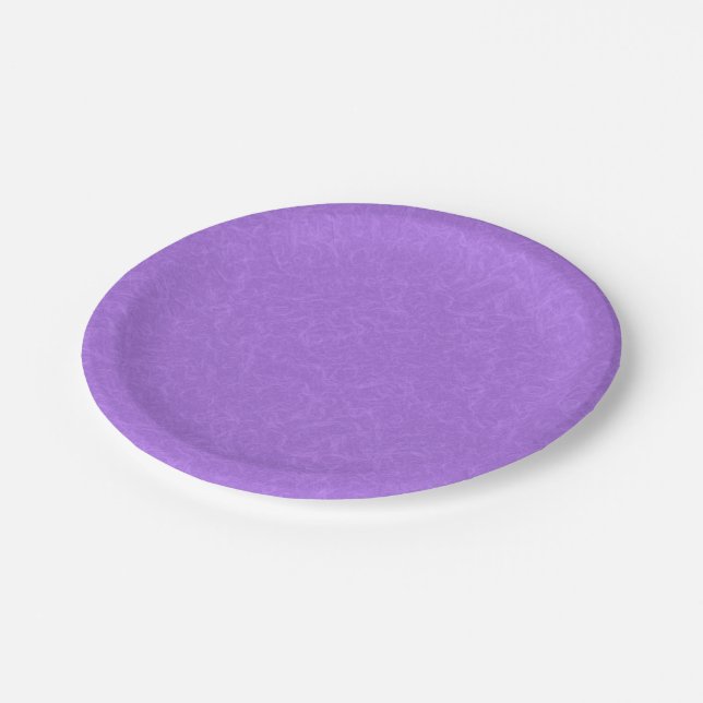 Purple textured surface with swirling pattern pappteller (Schrägansicht)