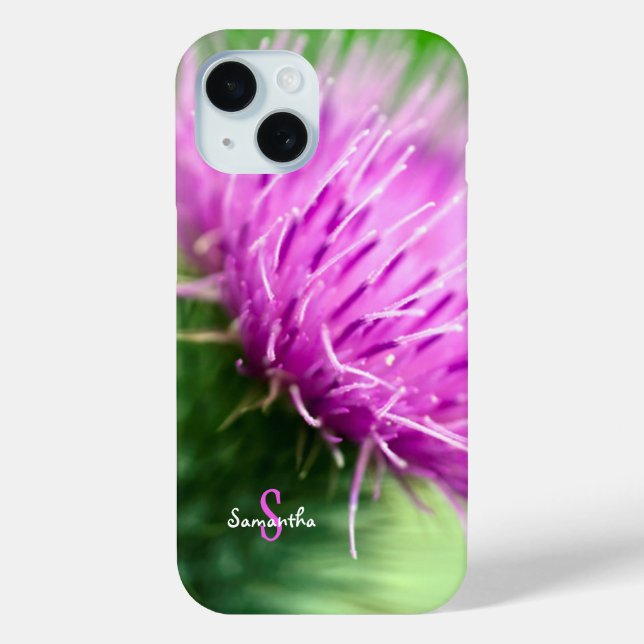 Purple Thistle Phone case (Rückseite)