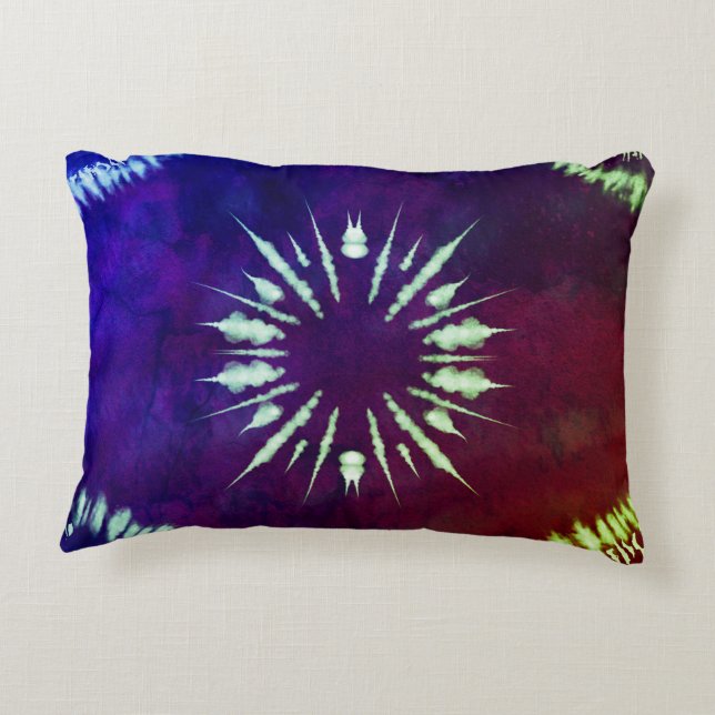 Purple Tie dye Accent Pillow Dekokissen (Rückseite)