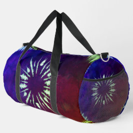 Purple Tie Dye Large Duffle Bag