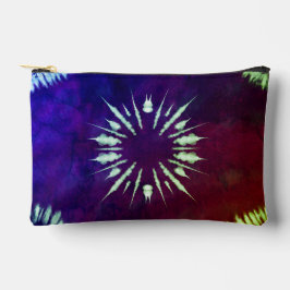 Purple Tie Dye Small Zubehörtasche