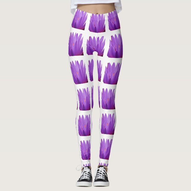 Purple Tulip Leggings (Vorderseite)