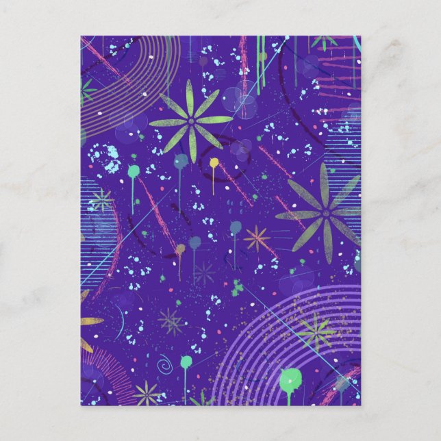 Purple Twilight Party Postkarte (Vorderseite)