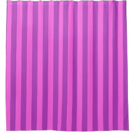 Purple Two Tone Stripes Duschvorhang