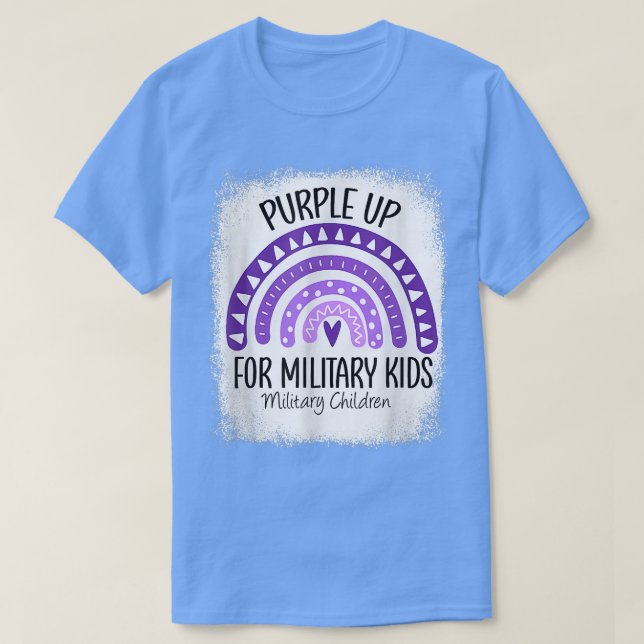 Purple Up For Military Kids Military Child Month R T-Shirt (Design vorne)