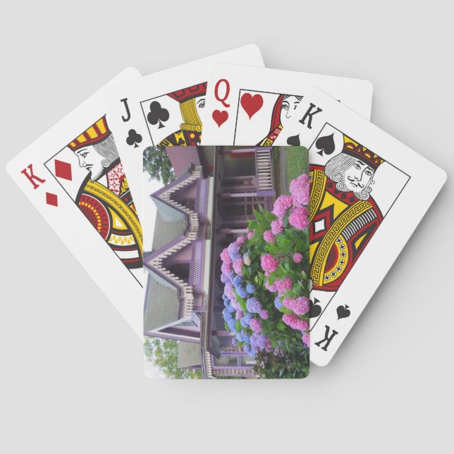 Purple Victorian Cottage - Martha's Vineyard Spielkarten (Rückseite)