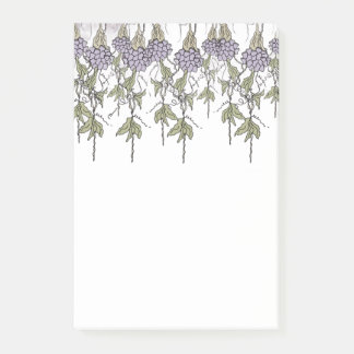Purple Vines Notepad Post-it Klebezettel
