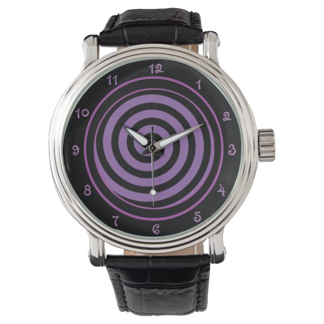 Purple Vortex Cool Armbanduhr (Vorderseite)