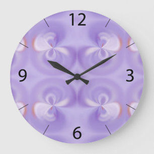 Purple Wall Clock Große Wanduhr