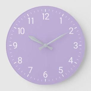 Purple Wall Clock Große Wanduhr