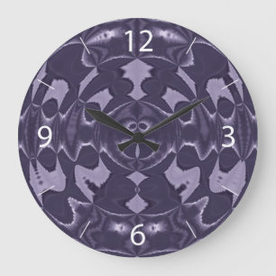 Purple Wall Clock Große Wanduhr
