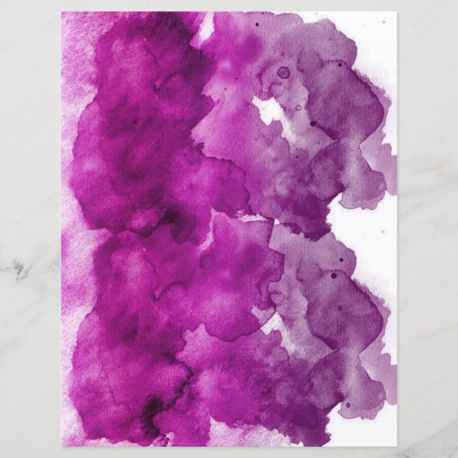 Purple watercolor stains soft pastel scrapbook  (Vorderseite)