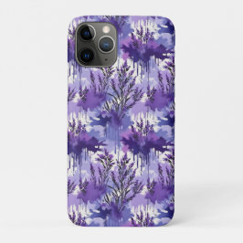 Purple Watercolor with Florals Case-Mate iPhone Hülle