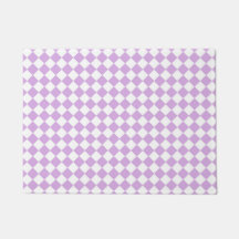 Purple White Checker Diamond Pattern