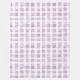 Purple White Stripes Fleecedecke