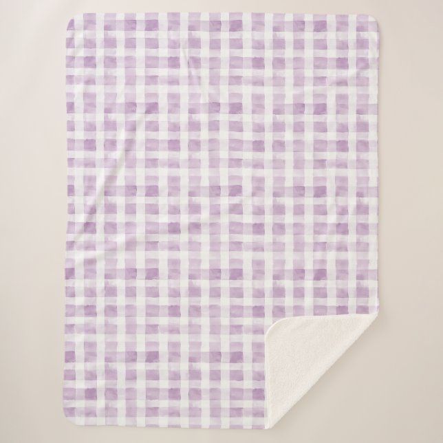 Purple White Stripes  Sherpadecke (Vorderseite)