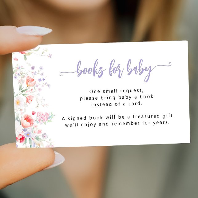 Purple wildflower baby in bloom Books for Baby  Begleitkarte (Von Creator hochgeladen)