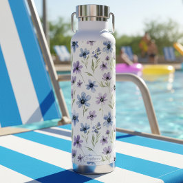 Purple Wildflower Meadow Trinkflasche