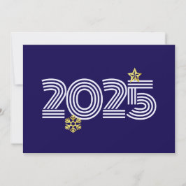 Purple wish card New Year with gold snowflakes Feiertagskarte