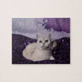 Purple XMAS Cats Puzzle