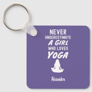 Purple Yoga Gifts For Kids Yogi Girls Lover Schlüsselanhänger