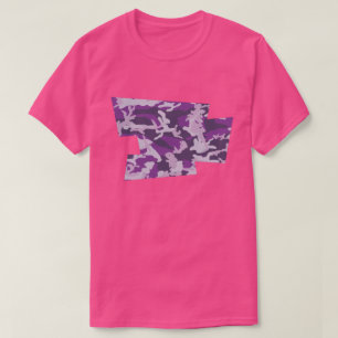 PurpleBerry-Camouflage-Muster geblasen Pixel T-Shirt