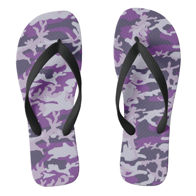 PurpleBerry Tarnmuster Flip Flops (Fußbett)